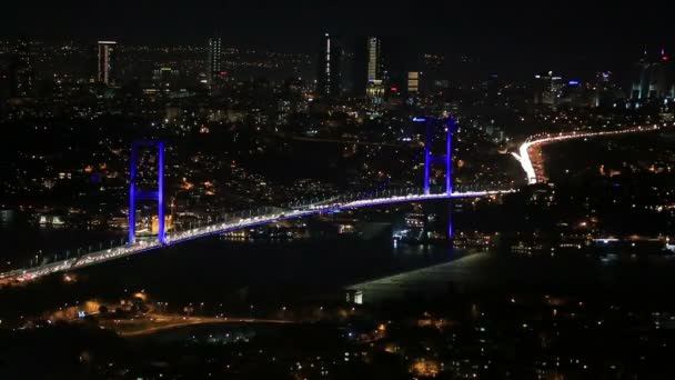 Timelapse brug verkeer — Stockvideo