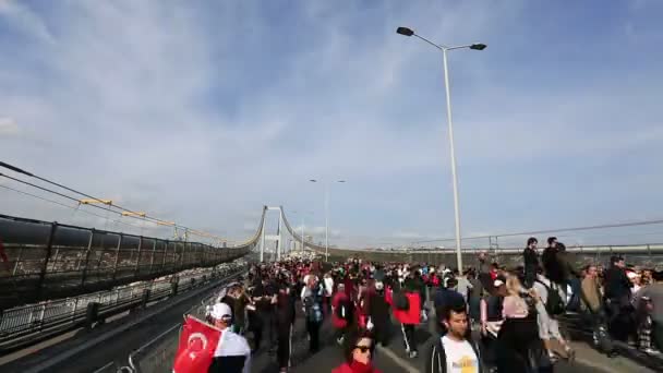 Timelapse maratón corredor Run — Vídeo de stock