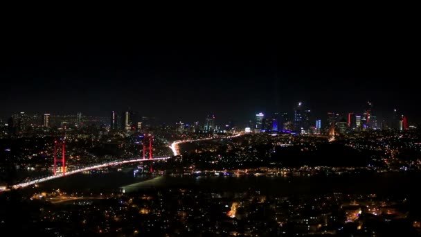 Blick auf istanbul Türkei — Stockvideo