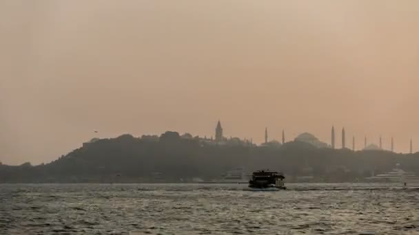 Time lapse photography istanbul Turcia — Videoclip de stoc