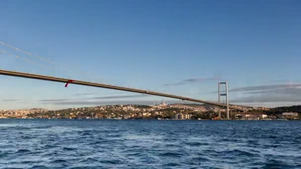 Ultra HD 4K Ponte sul Bosforo a Istanbul — Video Stock