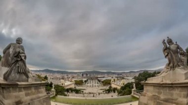 4 k Ultra Hd timelapse Plaza d'Espanya, Plaza de Espana Barcelona kareler