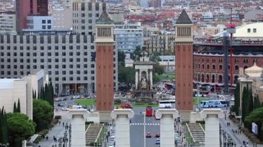 Timelapse Plaza d'Espanya, Plaza de Espana Barcelona kareler