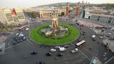 Timelapse Plaza d'Espanya, Plaza de Espana Barcelona kareler