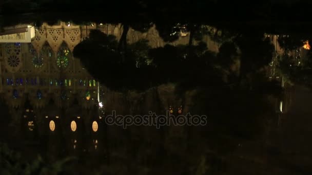 Antoni Gaudi Sagrada Familia Cathedral — Stok video