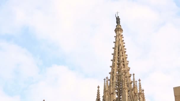 Kathedrale von Barcelona — Stockvideo