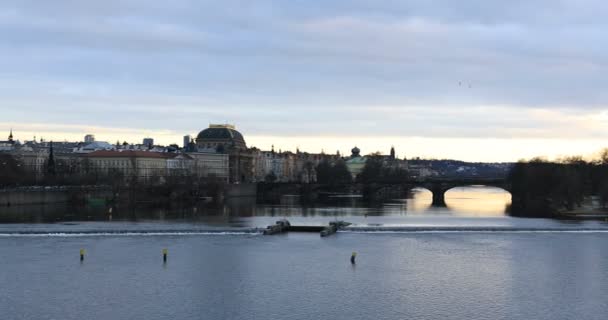 Prag 'ın şehir manzarası — Stok video