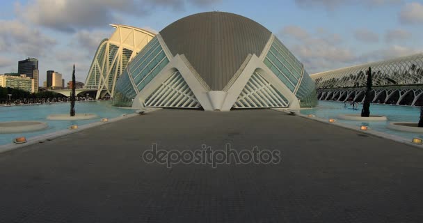 Moderne architektur in valencia 19 — Stockvideo