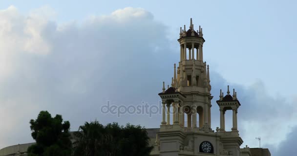 Верхній частині Валенсії площа мерії — стокове відео