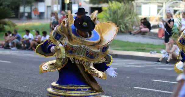 Боливийский карнавал 43 — стоковое видео