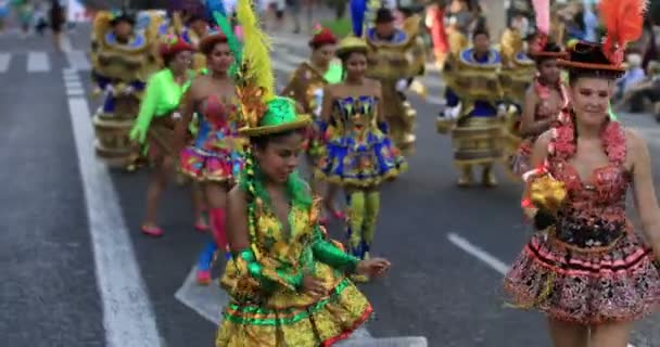 Боливийский карнавал-23 — стоковое видео