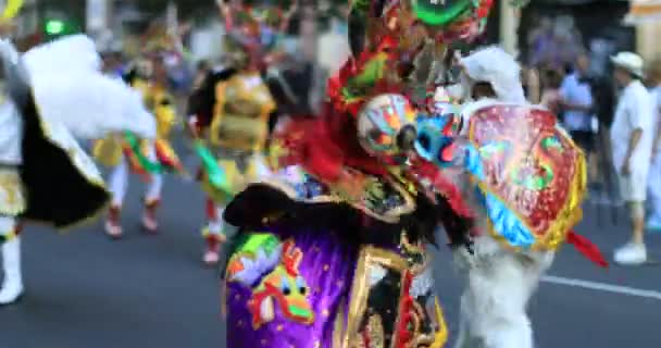 Боливийский карнавал 42 — стоковое видео