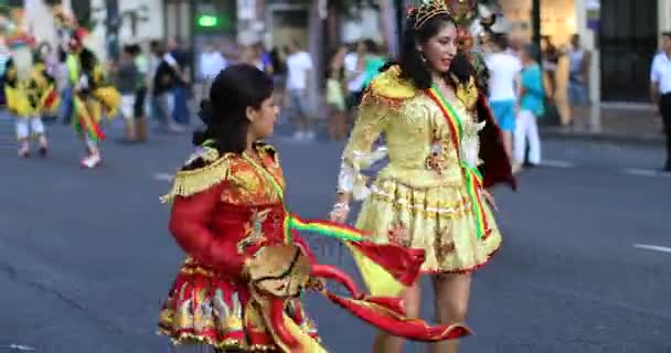 Carnaval boliviano 4K 35 — Vídeo de Stock