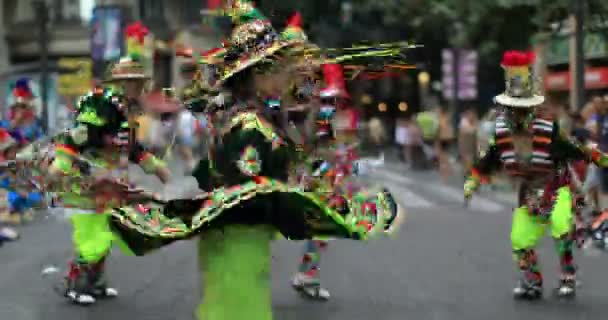 4K Carnaval Boliviano 41 — Vídeo de stock