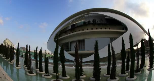 Time lapse Opera House in Valencia 5 — Stock Video