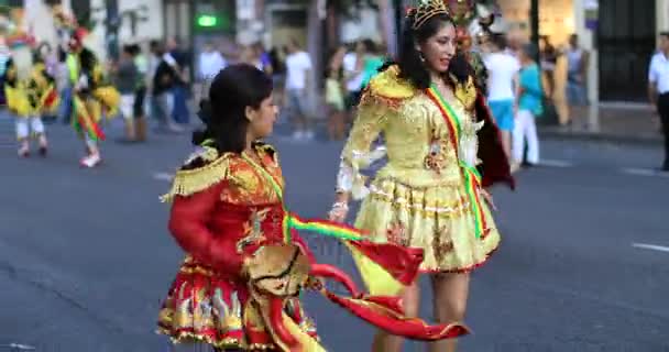 4 k bolívijské karneval 35 — Stock video