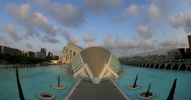 Time lapse Modern Architecture in Valencia 20 — Stock Video