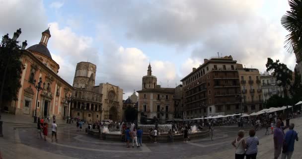 Tramonto Spara Time Lapse Famous Place Plaze Virgin Con Basilica — Video Stock