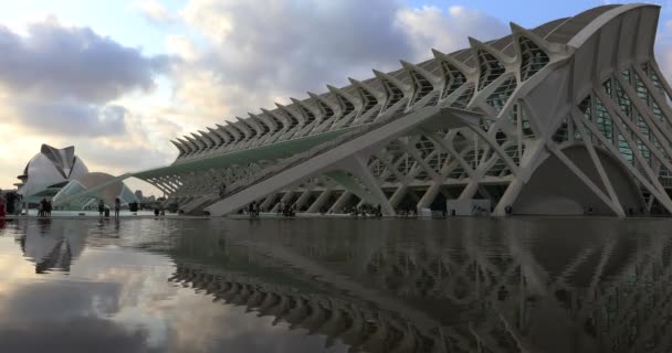 Time Lapse Staden För Konst Och Sciencies Valencia Spanien Juli — Stockvideo