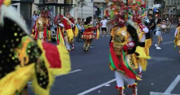 4 k Bolivya karnaval 11 — Stok video