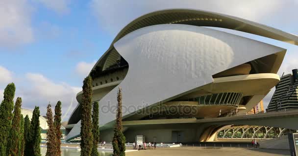 Time lapse Teatro dell'Opera di Valencia 4 — Video Stock