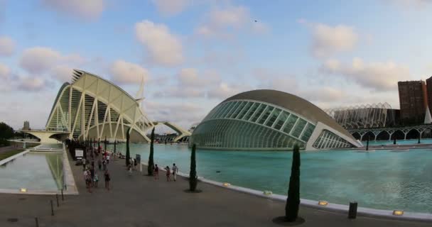 Современная архитектура в Валенсии 2 — стоковое видео