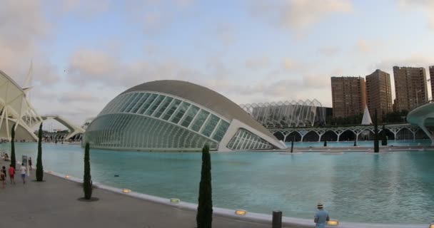 Modern arkitektur i Valencia 6 — Stockvideo