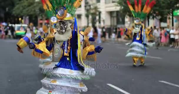 Carnaval boliviano 4K 15 — Vídeo de Stock