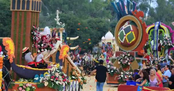 Batalla de las flores 12 — Vídeo de stock