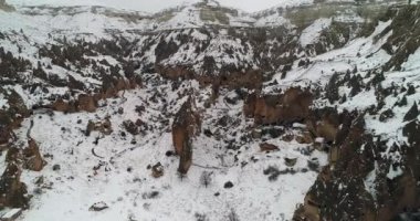 4 k hava manzara kış sezonu Kapadokya 47