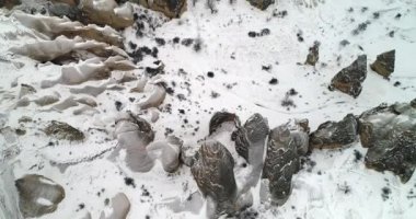 4 k hava manzara kış sezonu Kapadokya 42