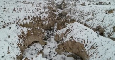 4 k hava manzara kış sezonu Kapadokya 96