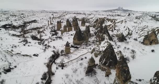4 k luchtfoto van Cappadocië 13 — Stockvideo
