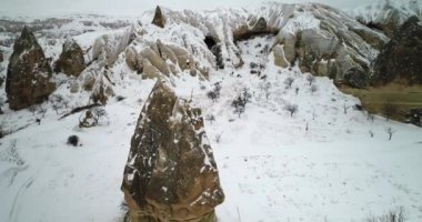 4 k hava manzara kış sezonu Kapadokya 87