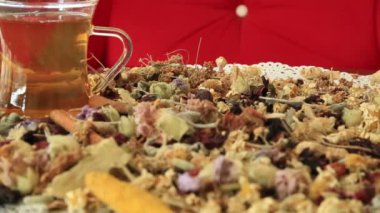 Havai görünümü bir çeşitli çay tür. Bir çay fincanı ile çeşitli otlar ile aromalı