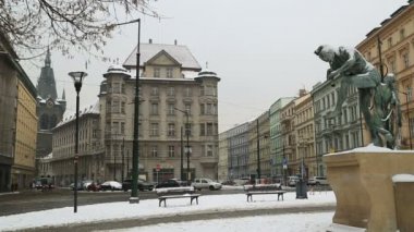 Prag şehir trafik zaman atlamalı 2