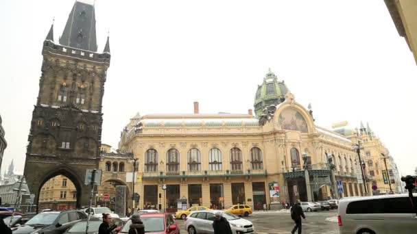 Трафіку міста Прага 5 — стокове відео