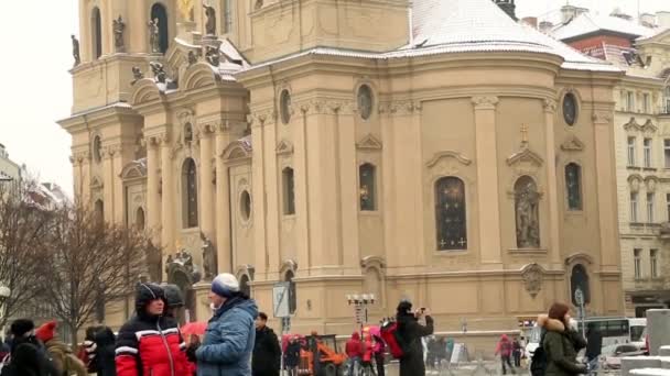 Старий Староміської площі в Празі, Чеська Республіка 4 — стокове відео
