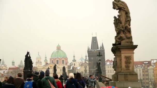 Pont Charles à Prague, République tchèque 4 — Video