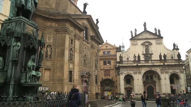 Εκκλησία στην Πράγα, Τσεχική Δημοκρατία 04 Φεβρουαρίου 2017 — Αρχείο Βίντεο