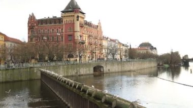 Old Town mimarisi ve Vltava Nehri Prag 2