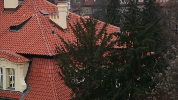 Arial uitzicht over de stad van Praag 4 — Stockvideo