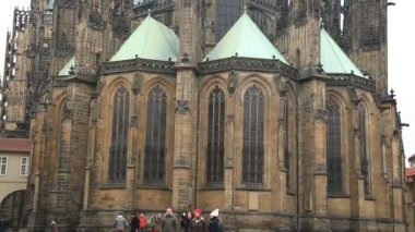 Ünlü St Vitus Katedrali Prag
