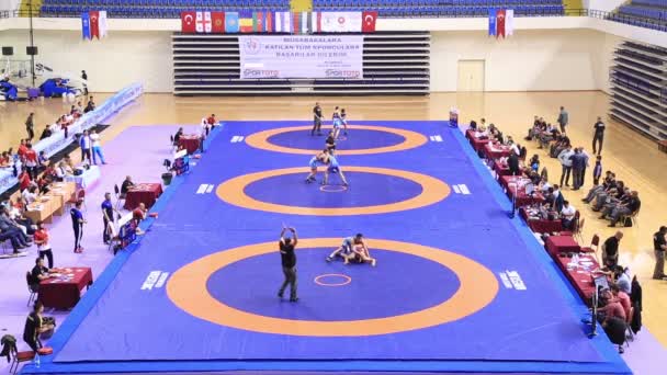 Mondo Unito Wrestling Campionato 14 — Video Stock