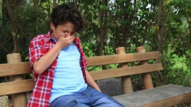 Çocuk hayfever anti ile hapşırma