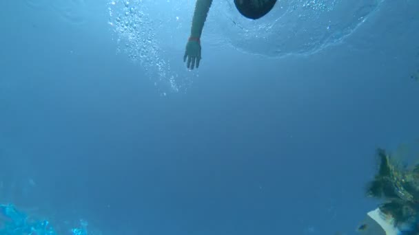 Nadador joven natación estilo libre 3 — Vídeo de stock