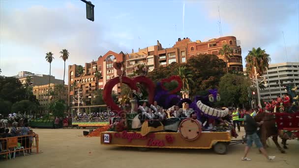 Битва Флорес є святкування ярмарок 10 — стокове відео