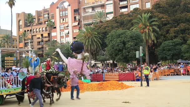 Битва Флорес є святкування ярмарок 11 — стокове відео