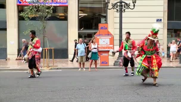 Fiesta tradicional de Bollivian 9 — Vídeo de stock