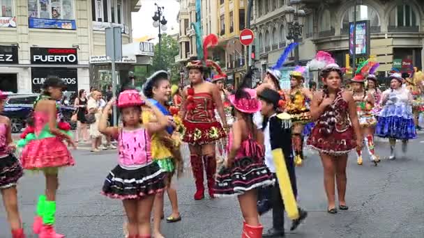 Traditionell festival av Bollivian 11 — Stockvideo